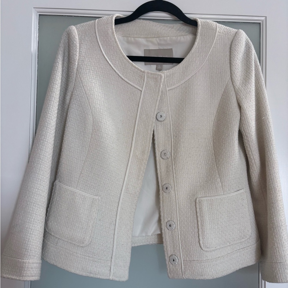 Banana RepublicTweed Cream Jacket